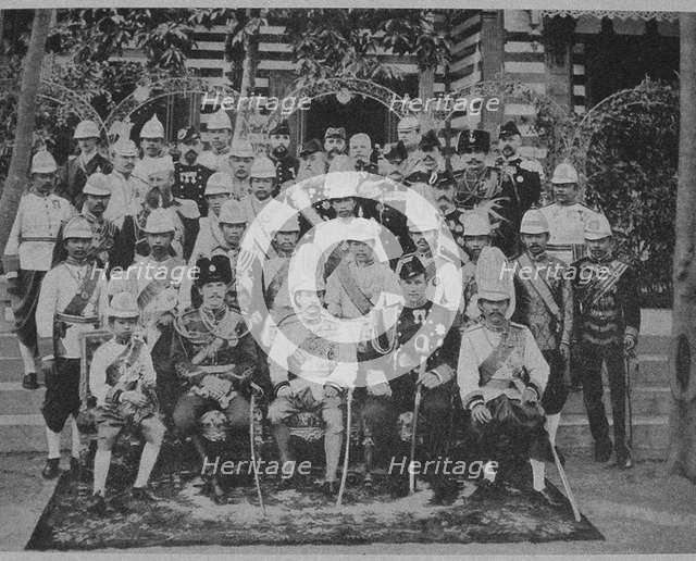 Crown prince Nicholas Alexandrovich of Russia visiting Siam, 1891.