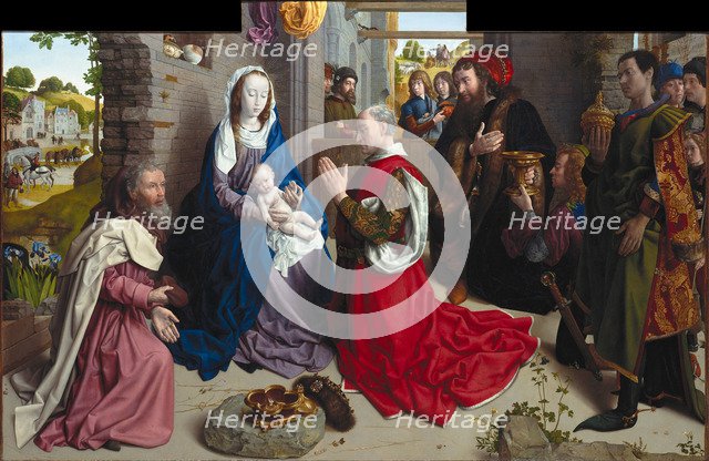 The Adoration of the Kings (Monforte Altar), ca 1470. Artist: Goes, Hugo, van der (1435-1482)