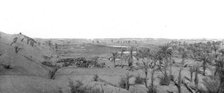 Distant Fronts, In Palestine; Camp in an oasis in the Sinai desert, 1917. Creator: Unknown.