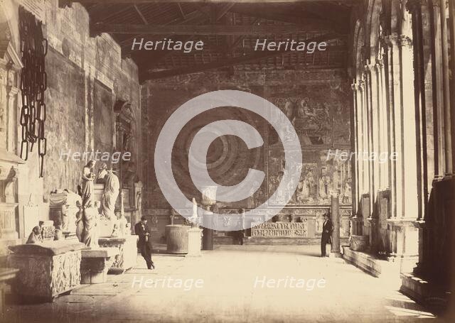 Pise: Corridore del Camposanto, c. 1870. Creator: Alinari.