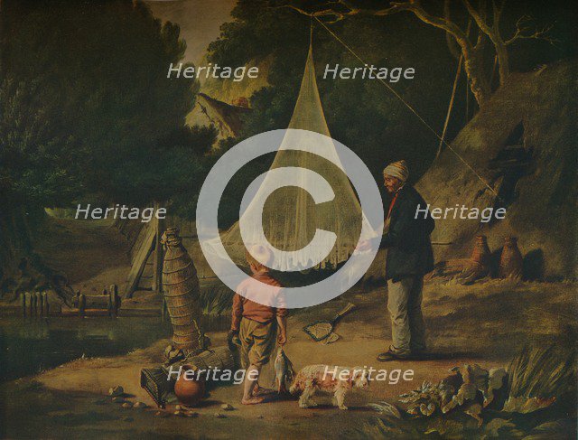 'The Eel Catcher', 1812. Artist: Edmund Bristow.