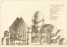 Cross-Section of the Church of the Holy Sepulchre, 1619. Creator: Jacques Callot.