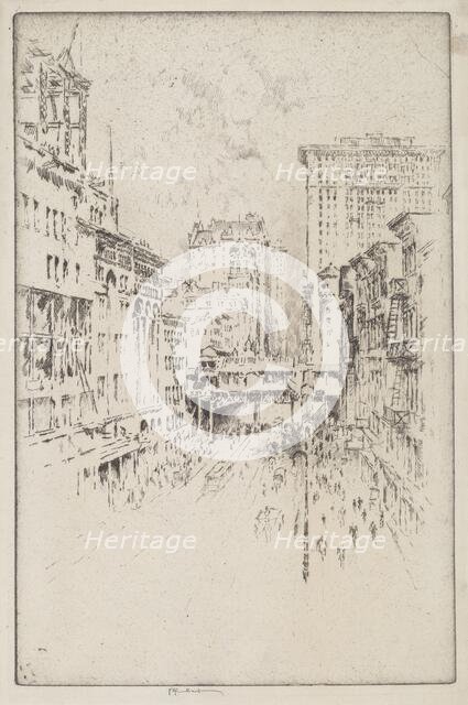 Forty-Second Street, 1904. Creator: Joseph Pennell.