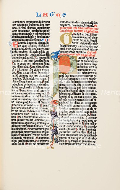 The Gutenberg Bible, 1454.