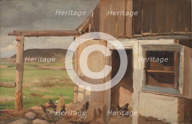 House with manor house, 1818-1918. Creator: Hans Smidth.