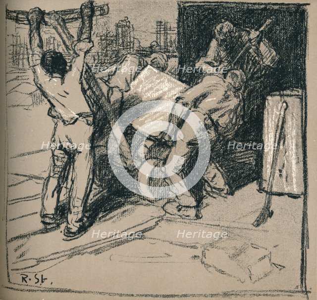 'Quarrymen', c1900 (1902). Artist: Robert Hermann Sterl.