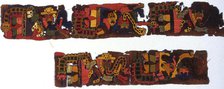 Fragments (Border), Peru, 100 B.C./A.D. 200. Creator: Unknown.