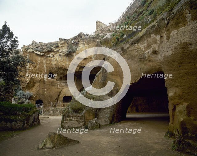 Ruins of the Oracle of the Cumaean Sibyl, Cumae, Italy, 2000. Creator: LTL.