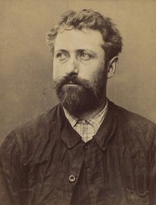 Kieffer. Nicolas. 35 ans, né le 8/4/59 à Haltuiller (Meurthe). Menuisier. Anarchiste. 2/7/94., 1894. Creator: Alphonse Bertillon.