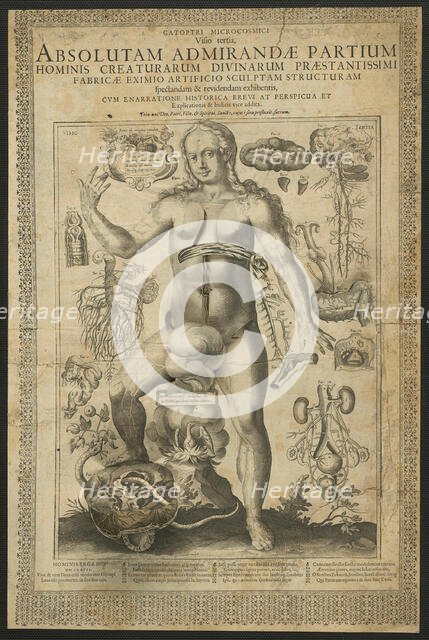 Third Vision, from Mirrors of the Microcosm, 1613. Creator: Lucas Kilian.