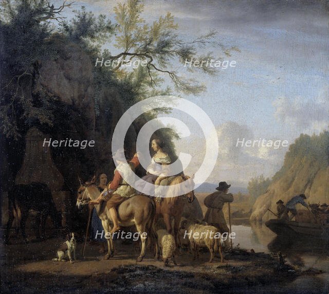 Ferry Boat, 1666. Creator: Adriaen van de Velde.