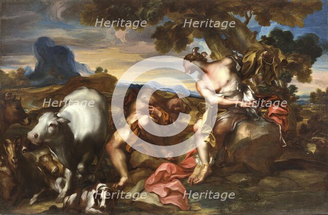 Mercury and Argus, c.1710. Creator: De Ferrari, Gregorio (1647-1726).