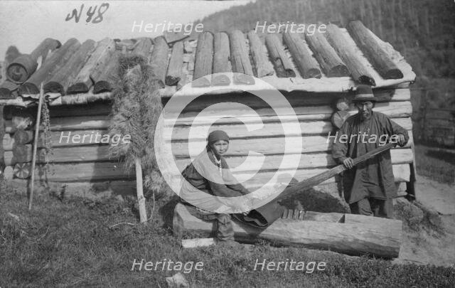Softening Leather, 1913. Creator: GI Ivanov.