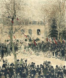 La fête des quatre-vingts ans de Victor Hugo, 27 février 1881, c1903. Creator: Jean-François Raffaëlli.