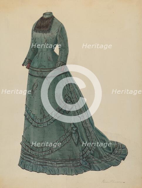 Dress, 1935/1942. Creator: Bessie Forman.