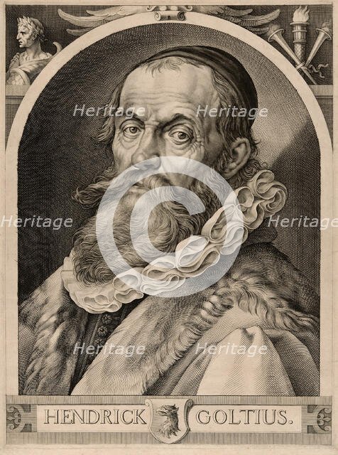 Portrait of Hendrick Goltzius, c. 1617. Creator: Jan Muller.
