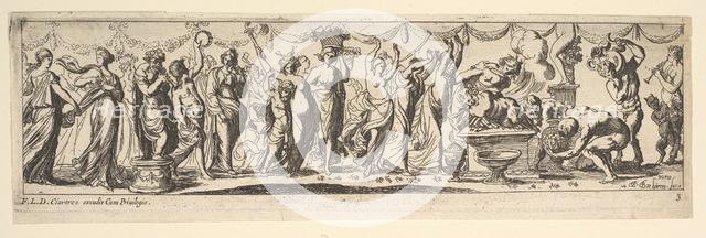 Bacchanal, 1615-42. Creator: Pierre Brebiette.