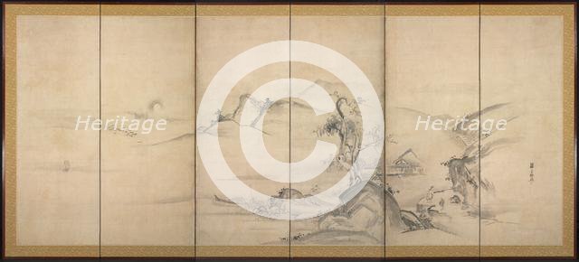 Eight Views of the Xiao and Xiang Rivers, 1700s. Creator: Watanabe Shik? (Japanese, 1683-1755).