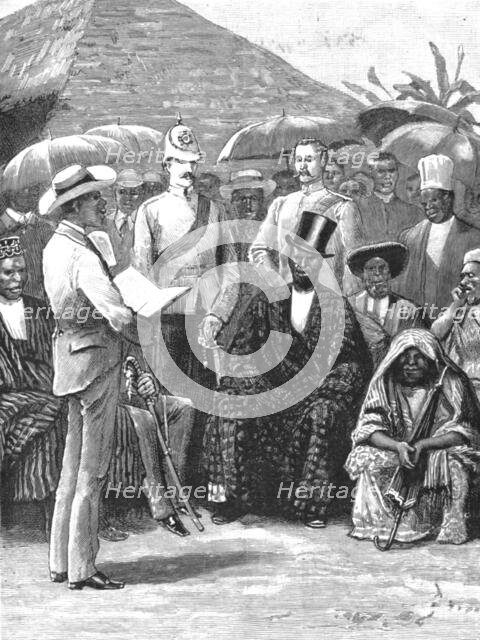 ''The Coronation of an African Chief at Ballom in South Africa', 1890. Creator: Unknown.