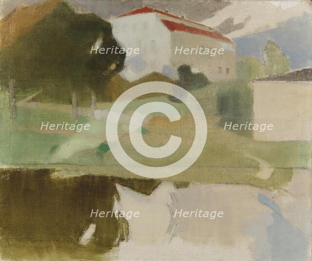 Sjundby Manor, 1927. Creator: Helene Schjerfbeck.