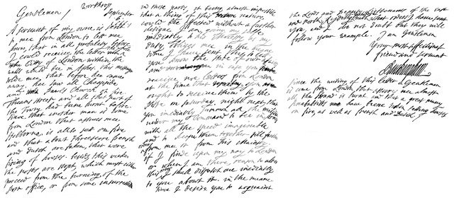 A letter from George Villiers about the Great Fire of London, 6 September 1666, (1840). Artist: George Villiers, Duke of Buckingham