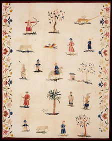 Bed Curtain, United States, c. 1720. Creator: Unknown.