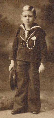 'Still-sailor-suited - Prince Albert at the age of six', c1901 (1937). Artist: Unknown.