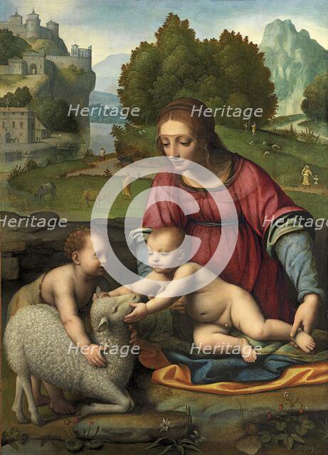 Virgin and Child with the Infant Saint John the Baptist, 1523. Creator: Bernardino Luini.