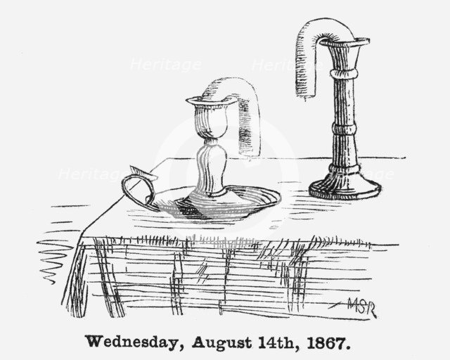 'A Hint from The Whitebait', 1867. Artist: Unknown