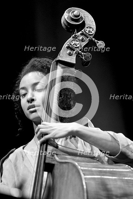 Esperanza Spalding, 2013. Artist: Alan John Ainsworth.
