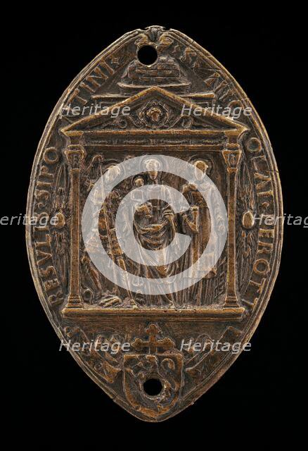 Madonna and Child between Saint Michael and Saint Lawrence. Creator: Gianfrancesco Enzola.