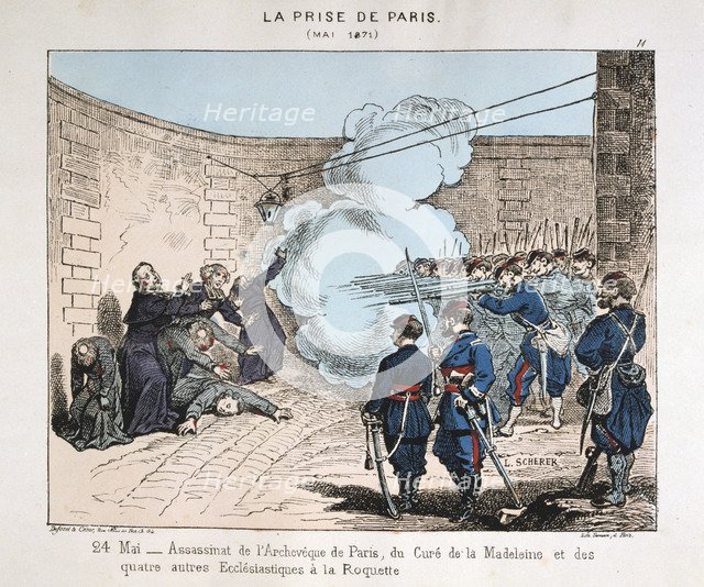 'La Prise de Paris', 24 May 1871. Artist: Anon