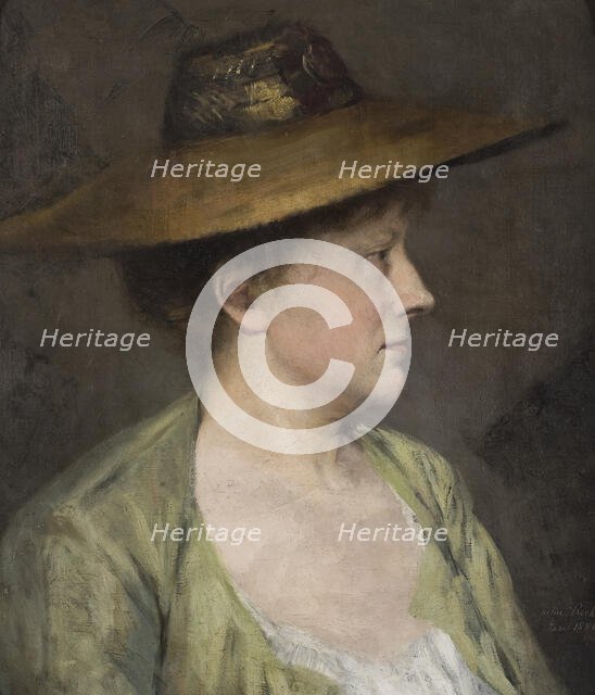 Female portrait, 1881. Creator: Julia Beck.