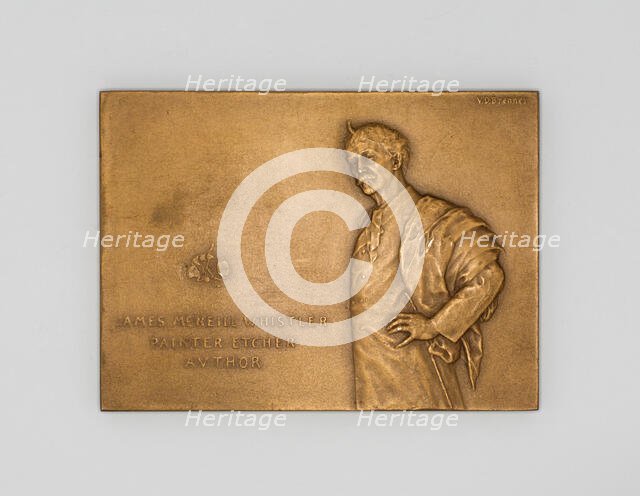 Two Medals Commemorating James McNeill Whistler, 1890/1908. Creator: Victor David Brenner.