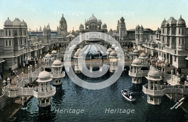 Court of Honour, Imperial International Exhibition, London, 1909.Artist: Valentine & Sons