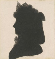 Unidentified Female Silhouette, 1797. Creator: Charles Balthazar Julien Févret de Saint-Mémin.