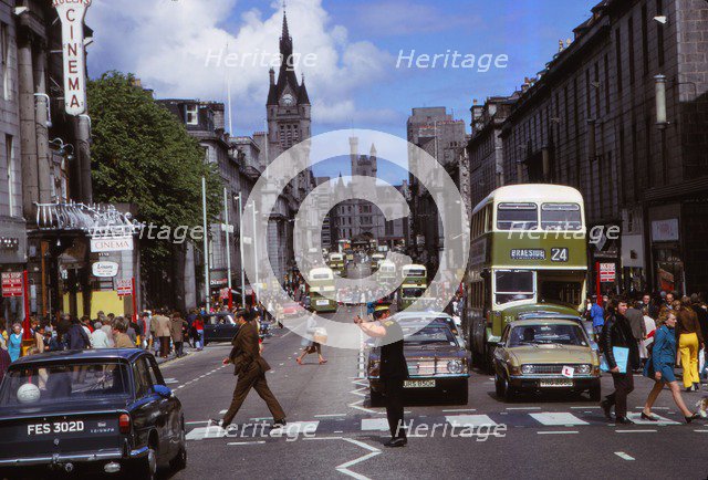 Union Street, built with Aberdeen Granite, Aberdeen Scotland,  c1960s. Artist: CM Dixon.