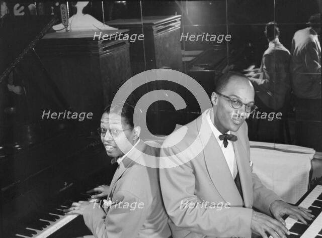 Portrait of Billy Taylor and Bob Wyatt, New York, N.Y., ca. 1947. Creator: William Paul Gottlieb.