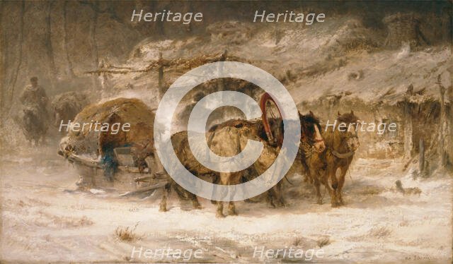 Halt at the Inn, c1850-1899. Creator: Christian Adolf Schreyer.