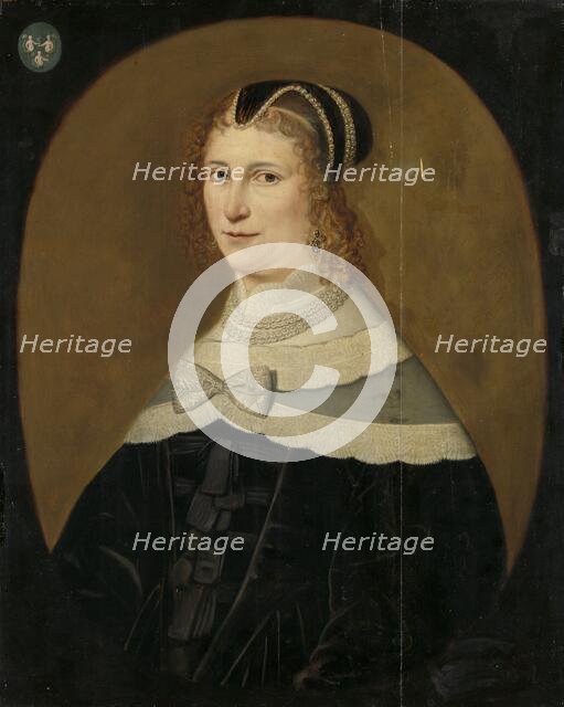 Portrait of a Woman, called Theodora de Visscher, Wife of Jacob Rijswijk, 1640-1650. Creator: Anon.