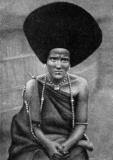 A woman of the Beja Nile or Baggara people, Ethiopia, Africa, 1922. Artist: Unknown