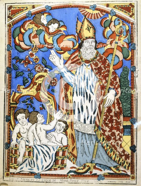 St Nicholas, 19th century. Artist: Anon