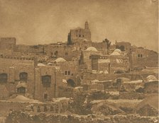 Vue de la Mosquée d'El-Melouyeh et d'un quartier de Jérusalem, August 1850. Creator: Maxime du Camp.
