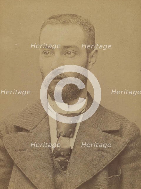 Dutheil. Louis. 29 ans, né le 28/7/64 à Maisonnais (Ht Vienne). Tailleur d'habits. Anarchi..., 1894. Creator: Alphonse Bertillon.