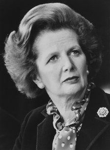 Margaret Thatcher, British politician, c1975-1990. Artist: Unknown