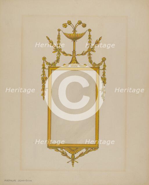 Mirror, c. 1937. Creator: Arthur Johnson.