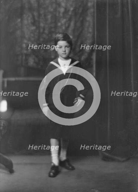 Son of Mrs. Harry Simon, portrait photograph, 1918 May 18. Creator: Arnold Genthe.