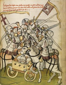 Hussite War (From: The life and times of the Emperor Sigismund by Eberhard Windeck), c. 1450. Artist: Lauber, Diebold, (Workshop)  