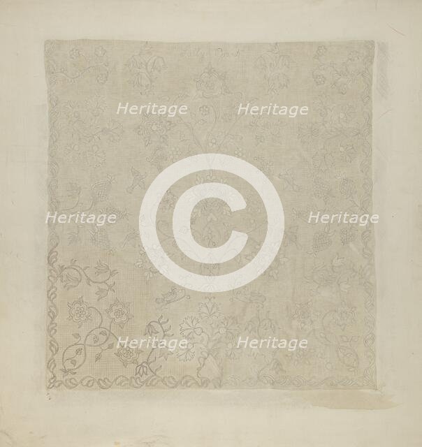 Bedspread, 1935/1942. Creator: Unknown.