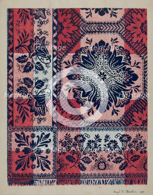 Coverlet, 1937. Creator: Hazel Sheckler.